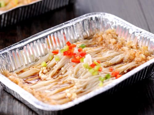 嘉定锡纸烤金针菇